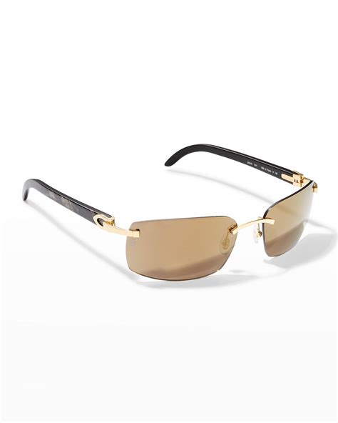 cartier men's sunglasses uk|cartier rimless eyeglasses for men.